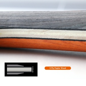 Juego de raquetas de tenis de mesa de fabricantes portátiles, <span class=keywords><strong>ping</strong></span>-<span class=keywords><strong>pong</strong></span> de madera <span class=keywords><strong>barato</strong></span> con goma de espinillas largas - Product Image 4