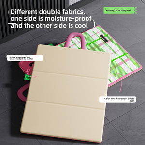 New Dog & Cat Bed Summer <b>Cooling</b> Double-Sided Foldable Pet <b>Pad</b> with Breathable Checkered Pattern Indoor Use - Product Image 4