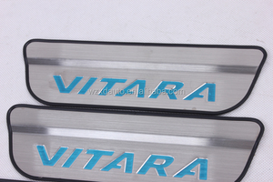 Accesorios para Vitara 2016 2017, Placa Protectora de Umbral de Puerta Cromada ABS, 4 Piezas - Product Image 3