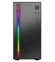 Boîtier micro-atx à bande RVB bon marché, armoire de bureau, usine de 23 ans, USB2.0 * 1 (option USB3.0)