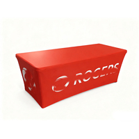Couverture de table avec logo personnalisé en Chine Salon professionnel Couverture de table rectangulaire Oxford de 6 pieds Conception libre Eco Friendly Plusieurs tailles