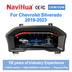 Tableau de bord numérique Navihua pour voiture, compteur de vitesse, Carplay pour Chevrolet Silverado GMC Sierra 2019-2023 - Product Image 2