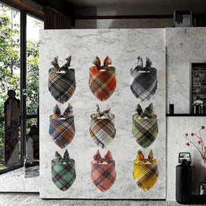 MSY مخصص كلب باندانا شخصية 65*45*45 وشاح رقبة جرو قابل للغسل 55x38x38 - Product Image 2