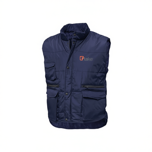 Chaleco Multibolsillos de Invierno Ttake, Ropa de Trabajo, Azul, Talla M - Product Image 2