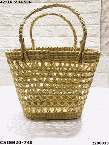 Panier de rangement en bambou de conception personnalisée de style rétro avec construction durable et poignée robuste Bonne aide à la maison - Product Image 6