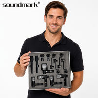 Microphone SOUNDMARK CX-608 en alliage d'aluminium noir avec connecteur XLR 48V DC