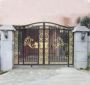 Venta caliente puertas de la <span class=keywords><strong>casa</strong></span> de diseño de puertas de jardín de hierro de acero valla puerta diseños - Product Image 6