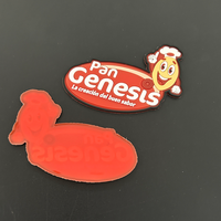 Écussons PVC personnalisés pour vêtements, badges de marque en relief, patchs en caoutchouc PVC 2D 3D avec fermeture auto-agrippante