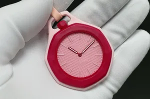 Reloj de Pared de Cuarzo Catoon <span class=keywords><strong>Oyal</strong></span> Pop, con Correa de Cuero Multicolor, para Hombre y Mujer, Estilo Casual, Arcoíris, de Acero Inoxidable - Product Image 3
