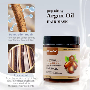 Özel etiket Chebe ezmesi kollajen onarım hasarlı saç maskesi tedavisi kuru veya hasarlı saçlar Keratin saç maskesi - Product Image 5