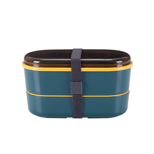 BPA Free Eco-Friendly Leakproof Microwave Multi Function Food Children Lunch Box Portable Wheat Straw Bento Box