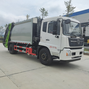 Camión compactador de basura de 5m3 de la famosa marca china, usado para limpieza municipal. - Product Image 1