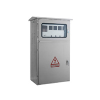 Boîte Distribution Électrique 3 Phases Extérieure, Intégrée avec Compteur et Serrure, Distribueur Étanche pour Extérieur