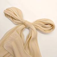 Grosir Kerudung Chiffon Crepe Crinkle Ringan Polos Berkilau Mengkilap Hijab Syal Dupatta Muslim Hijab Islami