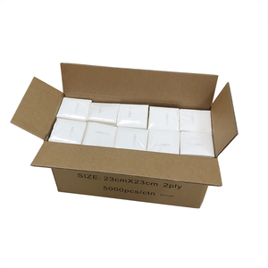Em Estoque: Guardanapos de Papel 23x23 CM, 4 Dobras, de Madeira Virgem Branca, para Bebidas, Bares, Restaurantes e Cafeterias - Product Image 4