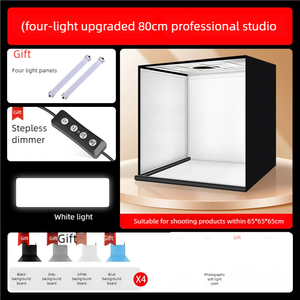 Caja de luz Led portátil para estudio fotográfico de 40cm, 65cm, 80cm, de forma cuadrada Softbox, fondos de Pvc, Mini tienda de campaña para Sesión de fotos, Kit para vídeo - Product Image 2