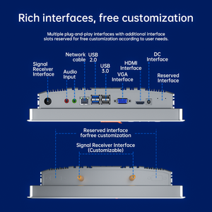 13.3 "công nghiệp tất cả-trong-một <span class=keywords><strong>PC</strong></span> với chống bụi màn hình cảm ứng IP65 không thấm nước phía trước USB cho tự động hóa công nghiệp an ninh & HMI - Product Image 4