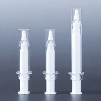 Flacon cosmétique sans air en forme de seringue de 5 ml et 10 ml, tube d'injection pour crème pour les yeux, flacon de seringue cosmétique