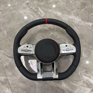 <span class=keywords><strong>Volante</strong></span> Deportivo Personalizado de Cuero Perforado <span class=keywords><strong>AMG</strong></span>, Compatible con Mercedes Benz W203 W204 W205 W211 W212 W213 G Lew167 W218 W221 C63 - Product Image 3