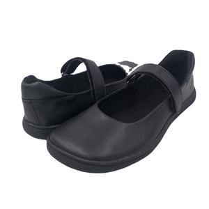 TipsieToes - Sandalias Planas Casuales para Niños y Mujeres, Estilo Mary Jane, Descalzas, Cruzadas, Negras, de Cuero Genuino, Transpirables, con Plataforma Plana - Product Image 5