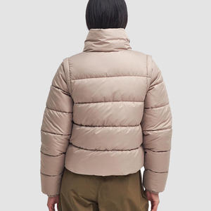 Veste matelassée courte surdimensionnée avec une coque imperméable et un rembourrage thermique pour tous, style streetwear, superposition d'hiver - Product Image 3
