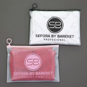 Custom Logo Matte Moisture Proof Stand up PE Clothing Packaging <b>Bags</b> with Frosted Zipper for Swimwear and Clothes - Product Image 3