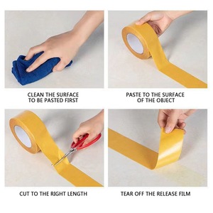 Super resistente e resistente nastro biadesivo in rete traslucida impermeabile tappeto vendita-potente <span class=keywords><strong>carta</strong></span> e pellicola a griglia senza traccia - Product Image 3