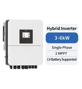 Refroidissement naturel bon marché coloré tactile LCD Deye onduleur solaire hybride 6KW monophasé à vendre en stock - Product Image 2