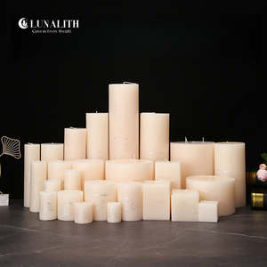 <span class=keywords><strong>Bougie</strong></span> de cire de colonne romantique classique blanche ivoire européenne pour la décoration de la maison sans fumée et insipide pour les mariages hôtels cire de <span class=keywords><strong>paraffine</strong></span> - Product Image 2