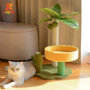 Árbol para Gatos con Bolas de Peluche, Poste Rascador de Sisal Duradero para Interiores, Juguete para Gatos, Cama para Gatos - Product Image 4