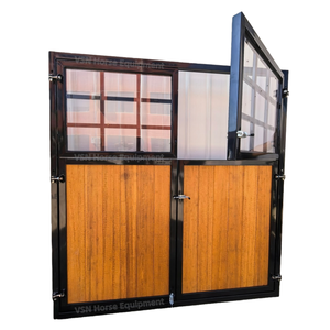 Panneau de porte de box de cheval sur mesure, système de façade de box pré-assemblé de qualité supérieure, porte équestre robuste pour élevage et écurie - Product Image 3
