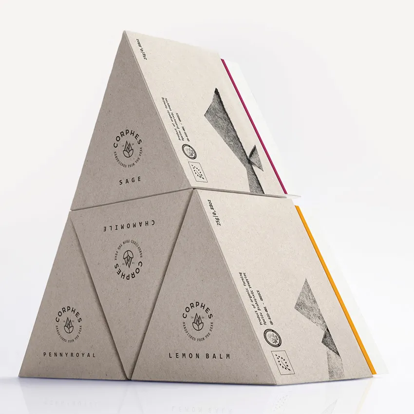 Benutzer definierte Logo-Druck Luxus-Design starre Deckel & Boden Geschenk Dreieck Lagerung Elektronik Papier Buch Box Paket