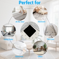 Bande adhésive antidérapante réutilisable en PU pour tapis, double face, lavable, pour tapis et moquettes