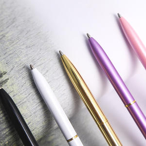 Stylos à bille de luxe créatifs en métal or rose avec encre bleue/noire et recharge Parker - Cadeaux promotionnels - Product Image 5