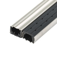 Barre d'isolation en verre à design moderne, en aluminium à bords chauds, pliable pour fenêtres/portes coulissantes doubles