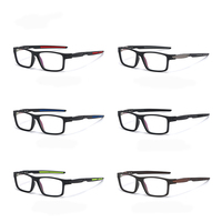 Lunettes d'ordinateur Style sport Anti lumière bleue lunettes TR 90 aluminium magnésium hommes lunettes carrées hommes sport cadre optique