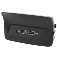 Prise de chargeur USB pour siège arrière noir 5QD035726L, remplacement pour KODIAQ KAROQ 2017+