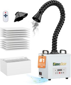 FUMECLEAR Nuevo Extractor de Humos Móvil de 200m/h para Extensiones de Pestañas con Filtros HEPA de Carbón Activado para Polvo de Uñas y Cabinas de Limpieza - Product Image 1