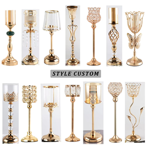 Candelabros Menorah, Centros de Mesa, Candelabros para Velas, Portavelas de Cristal, Centros de Mesa para Bodas - Product Image 6