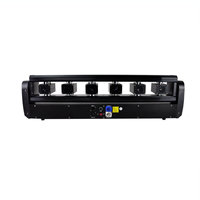 Projecteur de tête mobile d'éclairage de scène Mode sonore DMX Barre laser RVB à 6 yeux Vert Bleu Faisceau Disco Lumières en aluminium