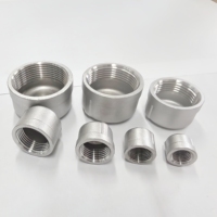 WAKAMATSU Raccords de tuyauterie en acier inoxydable filetés à capuchon rond Joints filetés à filetage femelle NPT BSP BSPT 150 psi Plug Pipeline