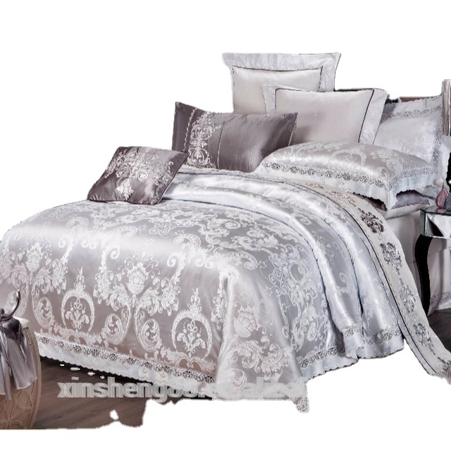 100% Cotton Jacquard Fabric Bed Linen Wholesale Home Design Bedding Sets