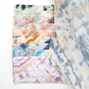 Nouveau design en gros – <span class=keywords><strong>Foulard</strong></span> Khimar en rayonne modal tie-dye personnalisé, hijab en viscose et coton, voile imprimé, châle en mousseline pour femme - Product Image 4