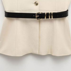 Design <b>Women</b> Spring Fasten the Belt Vest Coat Vintage Sleeveless Female <b>Waistcoat</b> Tops - Product Image 5