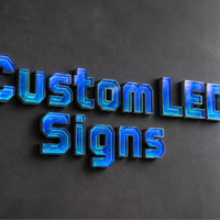 Enseigne personnalisée en néon avec cadre en acrylique, logo 3D LED rétroéclairé pour intérieur, lettres lumineuses pour entreprise, logo de table à réponse rapide