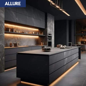 <span class=keywords><strong>Allure</strong></span> Menuiserie Automatique Laque Appareils Ensembles Complets Island Kichen Placard Shaker Custom Luxury Modern Kitchens Cabinets - Product Image 3