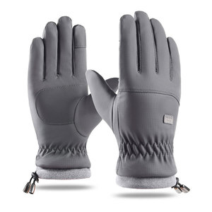 Gants de <span class=keywords><strong>ski</strong></span> d'hiver en polyester, doigts entiers, cyclisme, sports de plein air, coupe-vent, anti-froid, velours chaud, écran tactile, gants de conduite pour - Product Image 6