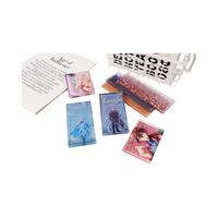 Support en acrylique personnalisé avec sable mouvant, briques en acrylique liquide transparentes épaisses avec paillettes, impression DIY, cadeaux photo d'anime