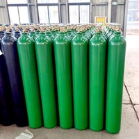 Cilindro de Gas sin Costuras de 47L 150Bar con Válvula, Certificado TPED/CE para Oxígeno, Argón, Dióxido de Carbono, Hidrógeno