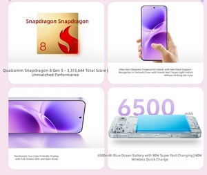 NOUVELLE ARRIVÉE VIVO S50 Pro Mini Snapdragon 8 Gen5 Batterie 6500mAh Charge filaire 90W et sans fil 40W Écran ultrasonique pour la protection des yeux - Product Image 5